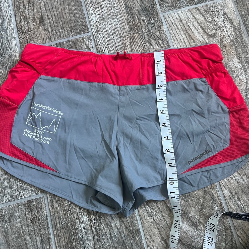 Patagonia Strider Pro Running Shorts. Red and Gray. Women’s Size M - Picture 13 of 13